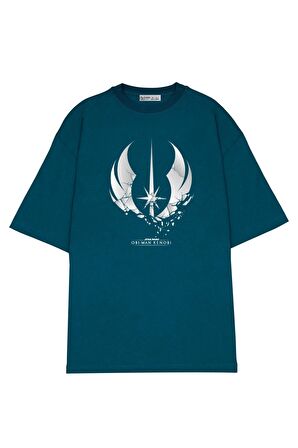 Unisex Oversize T-shirt Obi-wan Shattered Jedi Insignia