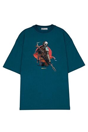 Unisex Oversize T-shirt Red Sun Mandalorian