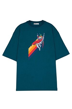 Unisex Oversize T-shirt Star Wars Boba Fett Rainbow Jump