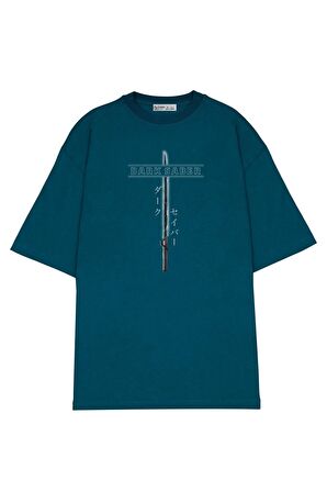 Unisex Oversize T-shirt Star Wars Mandalorian Darksaber Katakana