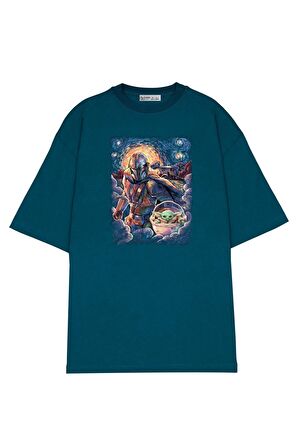 Unisex Oversize T-shirt Star Wars Starry Night Portrait