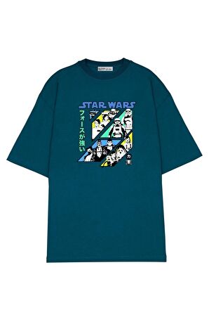 Unisex Oversize T-shirt Star Wars Visions Force Grid