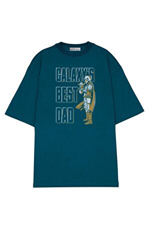 Unisex Oversize T-shirt The Mandalorian Galaxy's Best Dad
