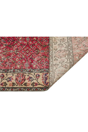 Özel Vıntage El Dokuma Eskıtme Halı 114 X 212 Cm 9581