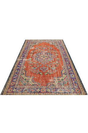 Özel Vıntage Eskıtme El Dokuma Halı 165 X 250 Cm 9665