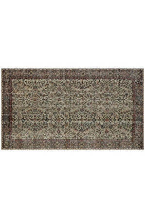 Gerçek El Dokuma Eskıtme Halı 147 X 254 Cm 9696