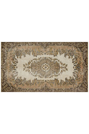 Eşsiz Anadolu Vintage Eskitme El Dokuma Halı 121 x 209 cm 8985