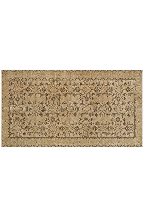 Özel Vintage Eskitme El Dokuma Halı 117 X 216 Cm 9291