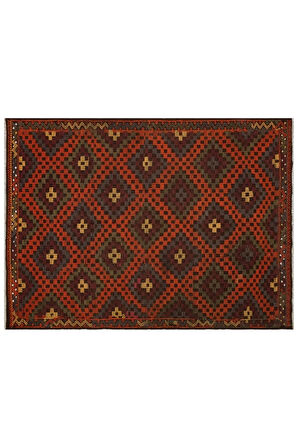 Klasik Modern Vintage Eskitme El Dokuma Halı 194 X 261 Cm 9860