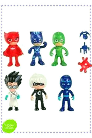 Pjmasks Pj Maskeliler Pijamaskeliler 10 Pcs Figür Araç Erkek Cocuk Egitici Ürün Montessori Oyuncak