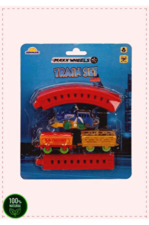 Kurmalı Raylı Mini Tren Seti 11 Parça  Oyuncak Egitici Oyuncak Kız Erkek Cocuk Oyuncak Egitici Mont