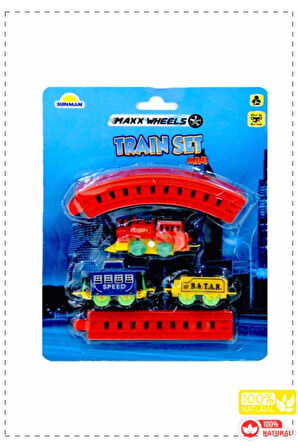 Kurmalı Raylı Mini Tren Seti 11 Parça  Oyuncak Egitici Oyuncak Kız Erkek Cocuk Oyuncak Egitici Mont