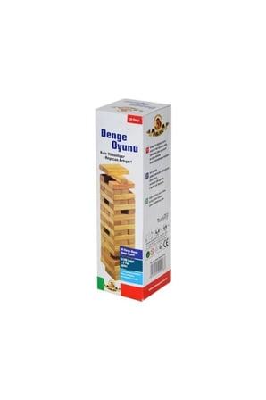 Eğitici Oyuncaklar Doğal Ahşap Jenga Özel Kutusunda Denge Oyunu Kız Erkek Çocuk Oyuncak