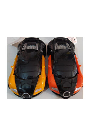 Eğitici Oyuncaklar 2 Adet Robota Dönüşen Araba Bugatti Modeli Kız Erkek Çocuk Oyuncak