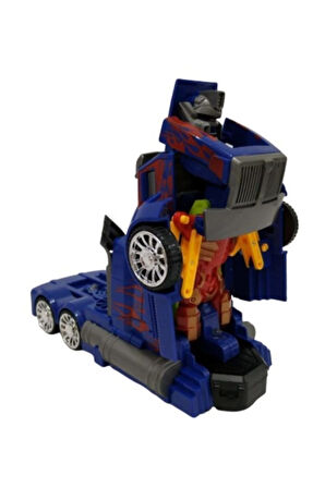 Eğitici Oyuncaklar Transformers Tarzı Işıklı Ve Sesli Tıra Dönüşen Optimus Prime Robot Kız Erkek Çoc
