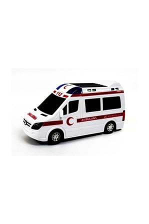 Eğitici Oyuncaklar Ambulans Büyük Boy 112 Acil Sirenli Işıklı Yerde Otomatik Giden Sesli Kız Erkek Ç