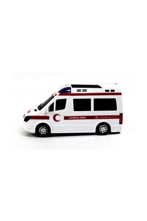 Eğitici Oyuncaklar Ambulans Büyük Boy 112 Acil Sirenli Işıklı Yerde Otomatik Giden Sesli Kız Erkek Ç