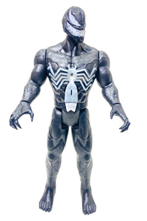 Eğitici Oyuncaklar Örümcek Adam Venom Oyuncak Işıklı Sesli 30 Cm Figür Örümcek Adam Siyah Kız Erkek