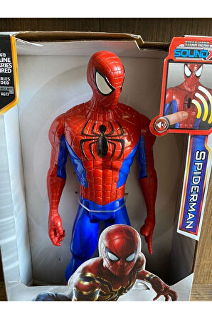 Eğitici Oyuncaklar Örümcek Adam Figür Işıklı Sesli Hareket Eden Örümcek Adam 30cm Kız Erkek Çocuk Oy