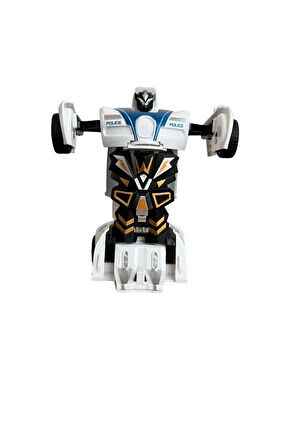 Eğitici Oyuncaklar Polis Arabası Dönüşebilen Robot Olan Araba Kız Erkek Çocuk Oyuncak