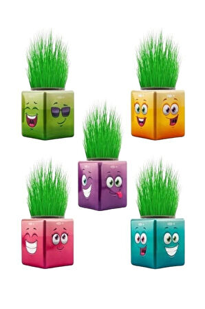 Eğitici Oyuncaklar 25 Adet Karışık 3 Tarafı Emojili Küp Çim Adamlar Okul Ve Okul Öncesi Hediyelik Çi