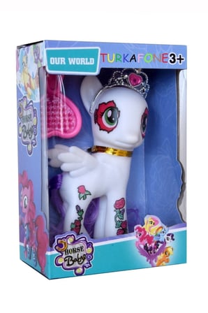 Eğitici Oyuncaklar Happy Horse Karakter Ve Tac Tarak Seti Beyaz Kız Erkek Çocuk Oyuncak