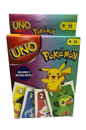 Eğitici Oyuncaklar Avengers Pokemon 2li Uno Set Yerli Kız Erkek Çocuk Oyuncak