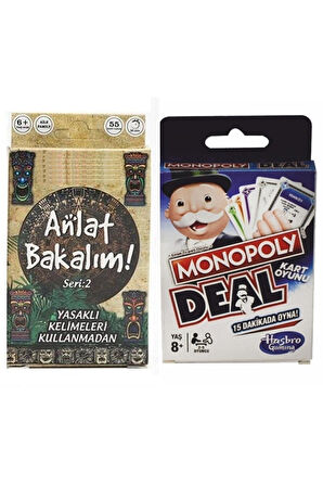 Eğitici Oyuncaklar Monopoly Ve Anlat Bakalım 2 Kız Erkek Çocuk Oyuncak