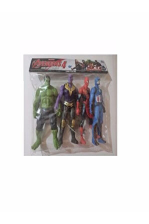 Eğitici Oyuncaklar Yenilmezler Figür Ve Aksesuarları Set 15Cm 4'lü Kız Erkek Çocuk Oyuncak