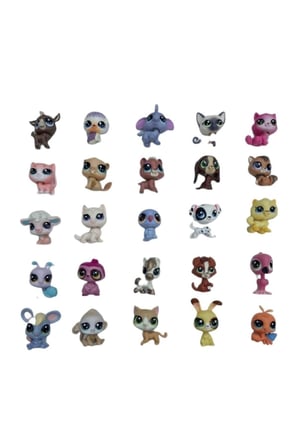 Eğitici Oyuncaklar Miniş Oyuncak Karakterleri Littlest Pets Shop 12'li Kız Erkek Çocuk Oyuncak