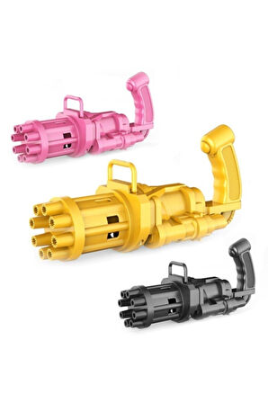 Eğitici Oyuncaklar Bubble Gun - Pilli Köpük Tabancası Üflemeli Baloncuk Hediye Kız Erkek Çocuk Oyunc