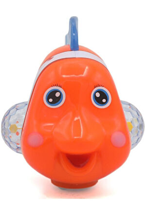 Eğitici Oyuncaklar Zeki Clownfish Robot Balık Oyuncak Müzik Ve Işıkları Ile Eğitim Hareketli Eylem O