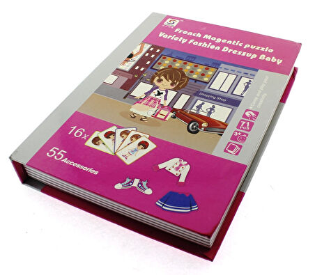 Kız Erkek Çocuk Oyuncak Manyetik Puzzle Kitap 71 Parça Kız Erkek Çocuk Oyuncak Eğitici Eğlenceli Oyu