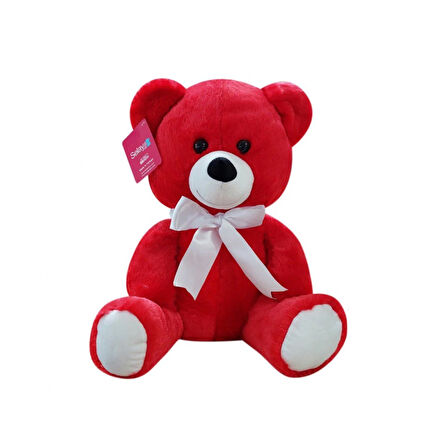 Kız Erkek Çocuk Oyuncak 1178KR Selay, Oturan Ayı 37cm Kırmızı Kız Erkek Çocuk Oyuncak Eğitici Eğlenc