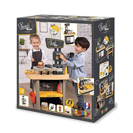 Kız Erkek Çocuk Oyuncak 760031091 Smoby Food Corner Restoranı Kız Erkek Çocuk Oyuncak Eğitici Eğlenc
