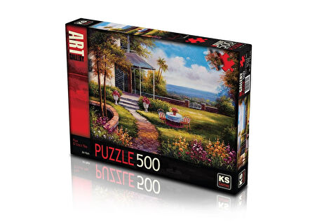 Kız Erkek Çocuk Oyuncak KS Puzzle 500 Parça Fıve O Clock Tea Beş Çayı Kız Erkek Çocuk Oyuncak Eğitic