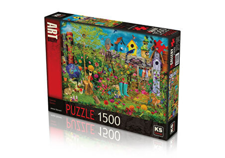 Kız Erkek Çocuk Oyuncak KS Puzzle 1500 Parça Summer Garden Kız Erkek Çocuk Oyuncak Eğitici Eğlenceli