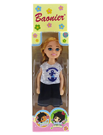 Kız Erkek Çocuk Oyuncak Baonier Denizci Elbiseli 14cm Sarışın Tekli Kız Bebek Kız Erkek Çocuk Oyunca