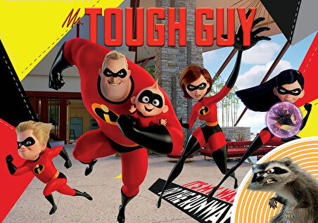 Kız Erkek Çocuk Oyuncak KS Puzzle 50 Parça Incredibles Kız Erkek Çocuk Oyuncak Eğitici Eğlenceli Oyu