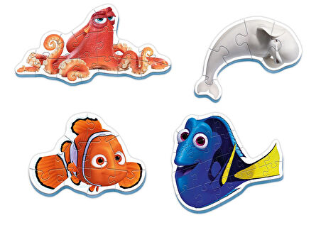 Kız Erkek Çocuk Oyuncak KS Baby Puzzle Dory My First Puzzle 4 in 1 Çerçevesiz Kız Erkek Çocuk Oyunca