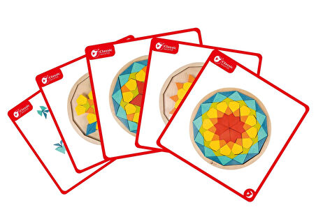 Kız Erkek Çocuk Oyuncak Ahşap 3D Puzzle ve Mandala Bulmaca Kız Erkek Çocuk Oyuncak Eğitici Eğlenceli