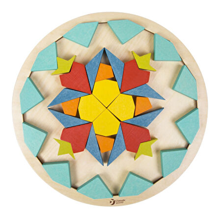 Kız Erkek Çocuk Oyuncak Ahşap 3D Puzzle ve Mandala Bulmaca Kız Erkek Çocuk Oyuncak Eğitici Eğlenceli