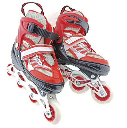 Kız Erkek Çocuk Oyuncak Mega Işıklı Kırmızı Paten Kız Erkek Çocuk Oyuncak Eğitici Eğlenceli Oyuncak