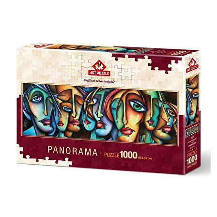 Kız Erkek Çocuk Oyuncak 4446 Art Puzzle, Hüznü Paylaşanlar, 1000 Parça Panorama Puzzle Kız Erkek Çoc