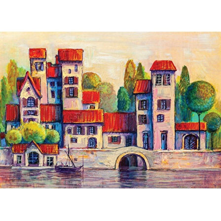 Kız Erkek Çocuk Oyuncak 5213 Art Puzzle, Doğa Kent 1000 Parça Puzzle Kız Erkek Çocuk Oyuncak Eğitici