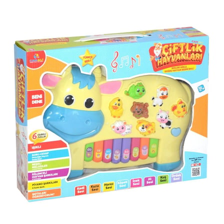 Kız Erkek Çocuk Oyuncak CNL-2222-2223 Türkçe Piano Çiftlik Hayvanları Kız Erkek Çocuk Oyuncak Eğitic
