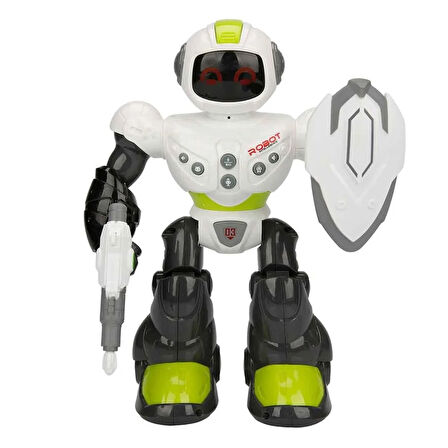 Kız Erkek Çocuk Oyuncak Müzikli Işıklı Savaşcı Yürüyen Robot 29cm 1adet Fiyatıdır Kız Erkek Çocuk Oy