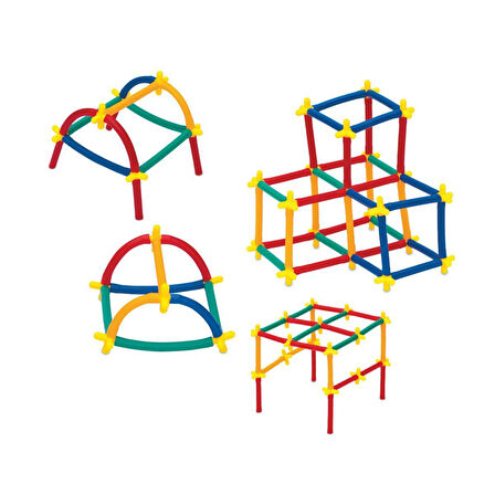 Kız Erkek Çocuk Oyuncak 03461 Dede, Süper Bambu Çubukları 200 Parça Kız Erkek Çocuk Oyuncak Eğitici