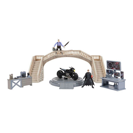 Kız Erkek Çocuk Oyuncak 1068398 Batman Batcave Film Anları 1 araç + 2 figür -Spinmaster Kız Erkek Ço