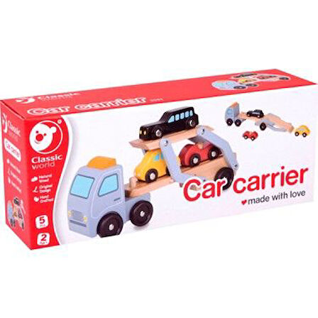 Kız Erkek Çocuk Oyuncak Ahşap Araç Taşıyıcı Tır Kız Erkek Çocuk Oyuncak Eğitici Eğlenceli Oyuncak